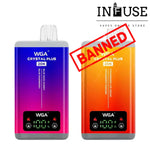 Box of 10 WGA Crystal Plus 20000 Puffs 2-in-1 Disposable Vape - Infuse Vapes