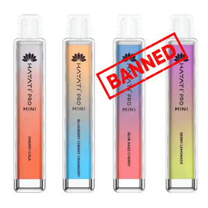 Box Of 10 Hayati Crystal Pro Mini 600 Puffs | Best Price