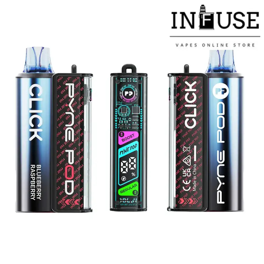 Box of 10’s Pyne Pod Click 50k - 50000 Puff Vape Electronic Cigarettes